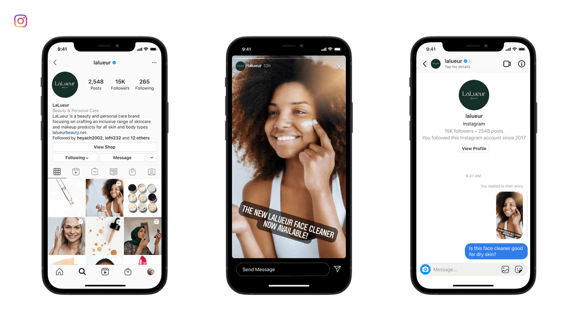 JanFirsching's tweet photo. Die Messenger API für Instagram Direktnachrichten kann ab sofort von allen Instagram Business Accounts mit mindestens 10K Followern genutzt werden. Was die API alles kann, haben wir uns für euch angesehen.

https://t.co/pCQkOCj5kB

#F8Refresh #MessengerMarketing #InstagramDirect https://t.co/Wl0IJFPPuv