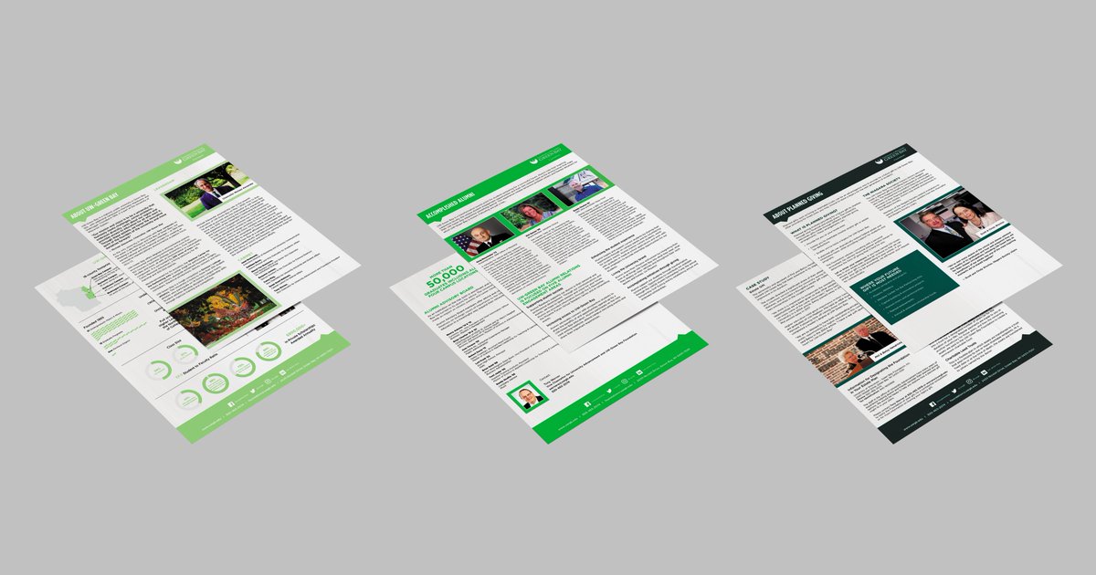 44_North's tweet photo. It's very gratifying to help clients develop collateral which helps them do their work. In this case, UWGB Foundation needed a packet of material to leave behind to help in their donor conversations. We've done this kind of work before, but for each client it's new and exciting. https://t.co/iAYCPamV5N
