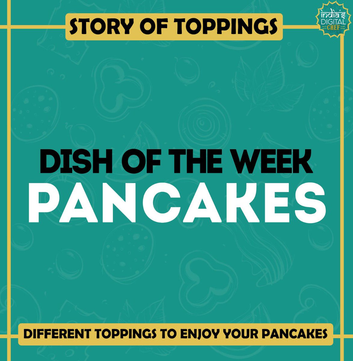 IndiasDigiChef's tweet photo. This sweet desert is to go to food for many of us! 
Here are some toppings we usually love with pancakes, let us know what's your favorite in the comment section below. https://t.co/zzv0Hz99dG
