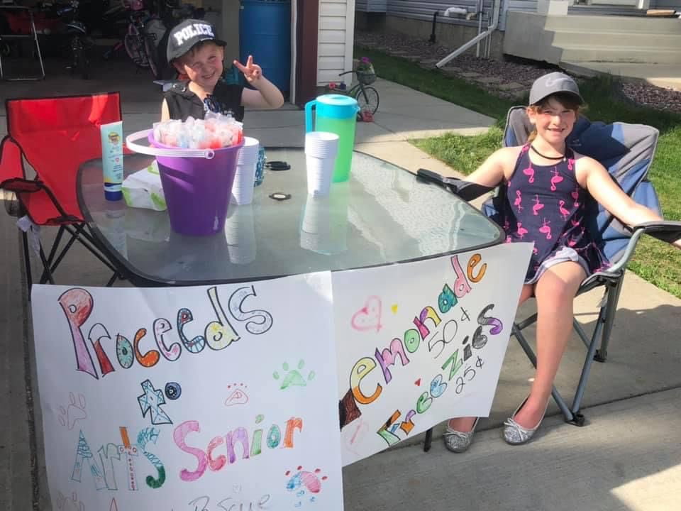 We ♥️ all of our supporters - especially our little ones!! Charlee &amp; Chase spent this evening selling lemonade &amp; freezies, proceeds going to our animals!

They raised $105 for us this evening! Paws up for these great kids!