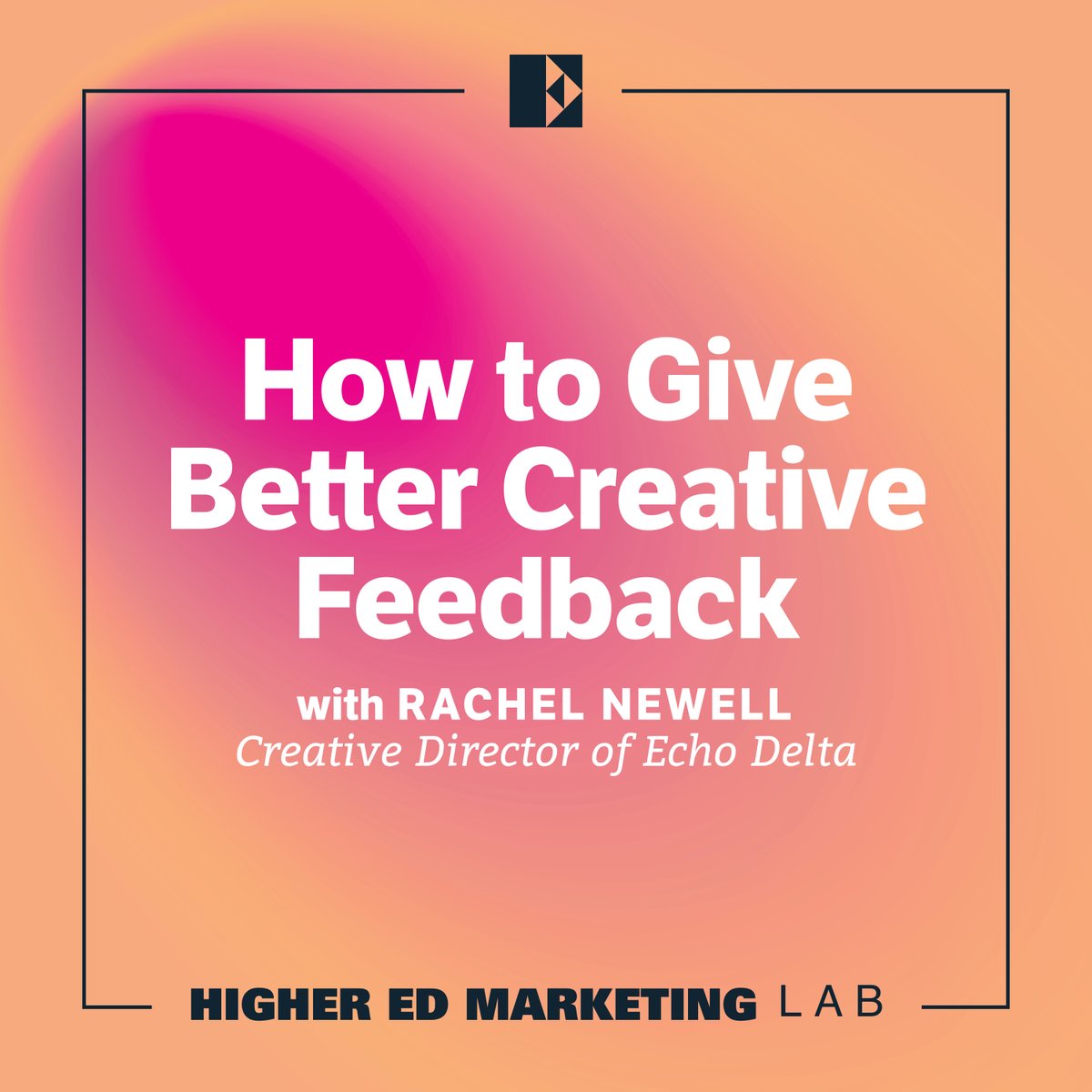 echodeltahq's tweet photo. Rachel Newell, our award-winning Creative Director, share's her best insights on how to deliver great creative feedback. https://t.co/PE6l22W7kc https://t.co/ZiyQQg6Uer