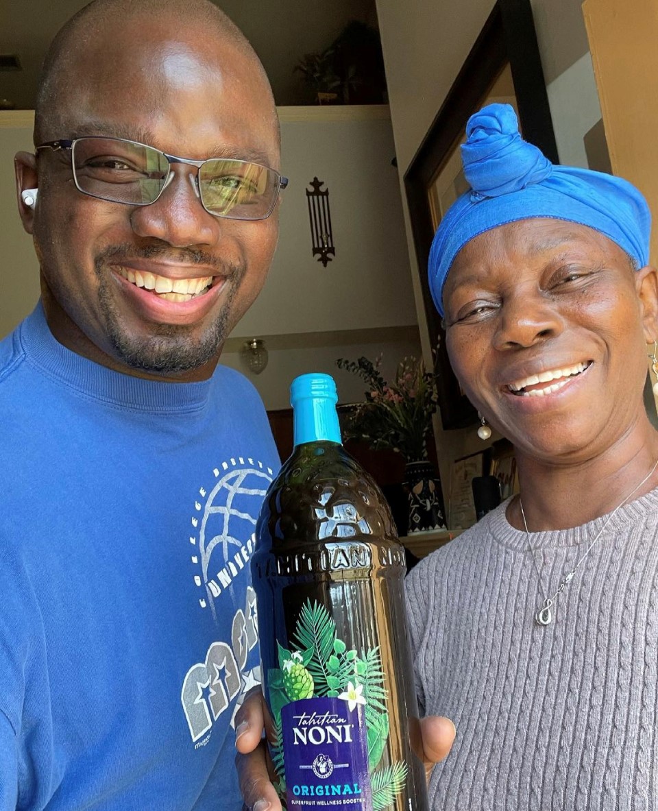 nonibynewage's tweet photo. "Many won’t understand, many won’t still give it a try, but everyday, I thank God I was opened enough to let my mother take a chance with Tahitian Noni Juice many years ago. She has been drinking TNJ consistently for a long time! A picture is worth a thousand words! Get you some! https://t.co/T6rjW8bAOP