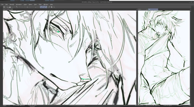 trying out a different style with outlines 
