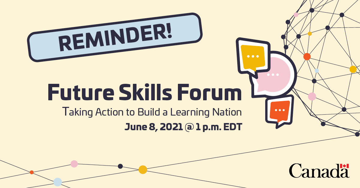 Reminder! 

Have you registered for the Future Skills Forum yet? Join the Future Skills Council on June 8 to talk about how you can take action in helping to build a #LearningNation.

Register: bit.ly/2RA3Pkc