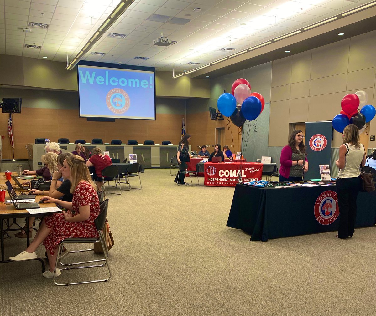 Come join our Team. Comal ISD Job Fair at Support Services.  <a href="/Supt_comalisd/">Andrew</a> <a href="/cisdnews/">Comal ISD</a> <a href="/HillAnnt/">AT Hill</a>