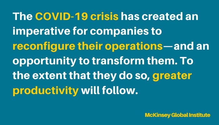 Reconfiguring operations to improve productivity is a lot easier said than done. Our approach is to always map processes before thinking about how to improve and automate them using technology.