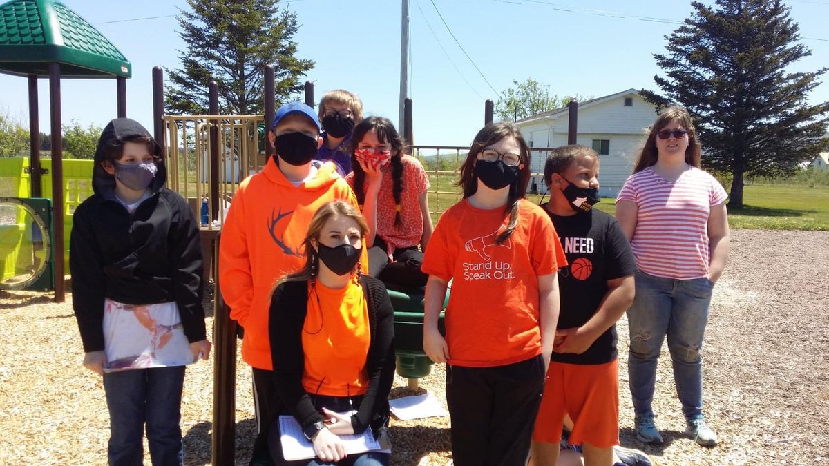 erickawebb's tweet photo. TINY soles for 215km 🧡🧡 as a school we are walking 215km to remember those tiny soles lost. #everychildmatters @CCRCE_HPS @CCRCE_NS @Chignecto_FoSS https://t.co/PubURzyo8e