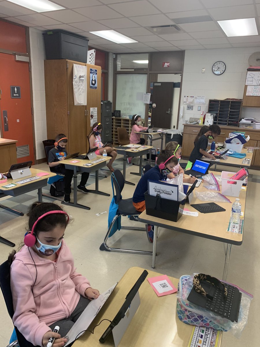 It’s testing week here at Hayes. These Firsties are showing what they know on their IReady tests. Keep it up!! ✏️👍🏽