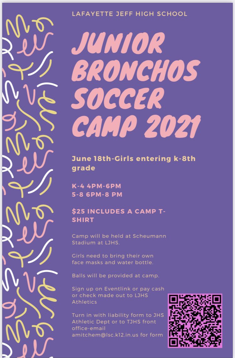 LJHSGirlsSoccer's tweet photo. Sign up online or in person ASAP! Can’t wait to see you all there! https://t.co/ADXYxqrbyb