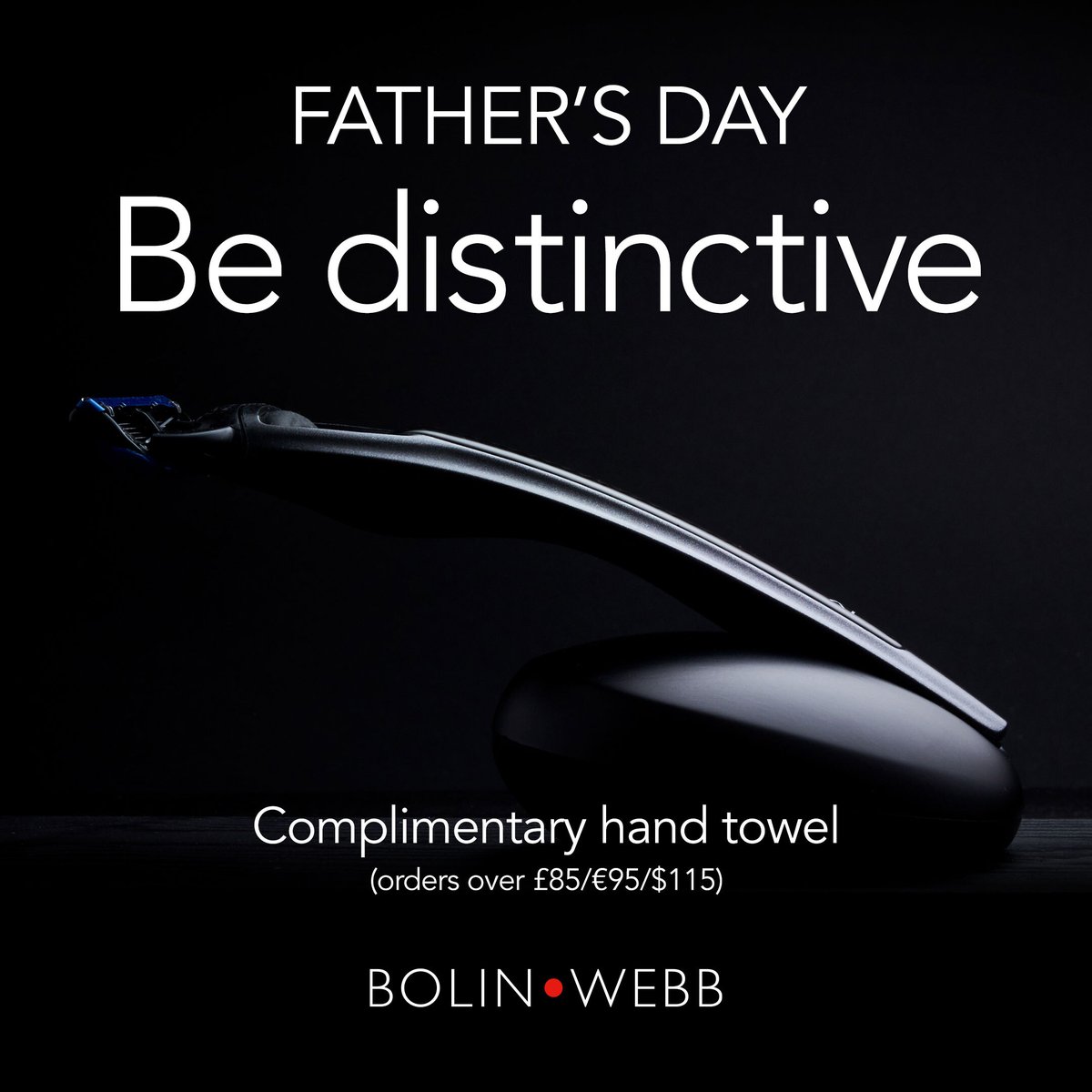BolinWebb's tweet photo. Father’s Day is fast approaching. Show him you care with a distinctive gift. Bolin Webb’s razor sets are a perfect luxury gift for him, packed in a beautiful gift box. To celebrate Father’s Day! All orders over £85/ €95/ $115 will come with a complementary Bolin Webb towel. https://t.co/lYKrbmuCpO