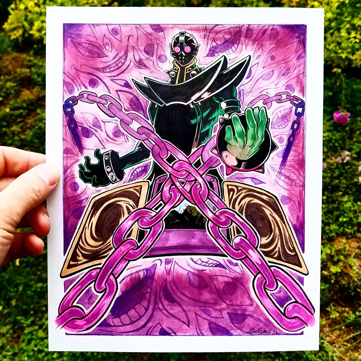 ZIllustrated's tweet photo. Quick deviation from #DnD content to show off a #yugioh commission I finished last night
.
.
#art #yugiohart #anime #animefanart #fanart #commissionsopen https://t.co/GrfrQSgM7o
