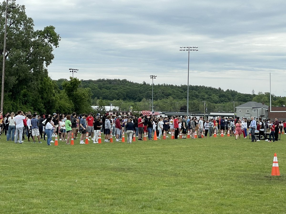 Waltham High School Class of 2021 taking care of final preparations before their big day! #congratsSeniors <a href="/bella_babstock/">bella babstock</a> <a href="/Mrs_Pena_WHS/">Brenda Peña, WHS Principal</a>