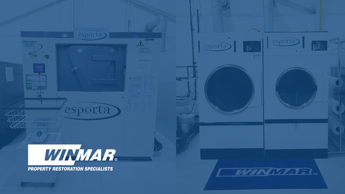 WINMAR® uses advanced Esporta® Wash Systems.

When soft contents such as clothing, children’s toys, linens, draperies, luggage and sporting goods are damaged, we can often restore these items rather than send them to the landfill.

#contentsrestoration #comingthroughforyou