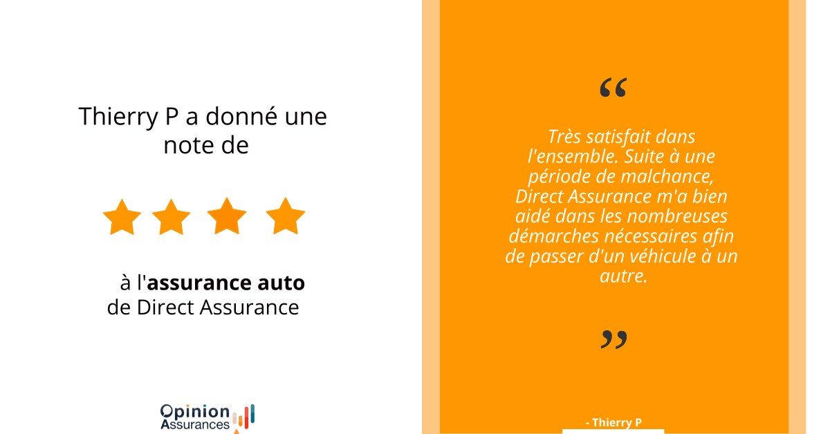 Vous êtes client de l'assurance auto de 
<a href="/DirectAssurance/">Direct Assurance</a> ? 🚗

Venez déposer votre avis sur votre contrat, vos garanties et/ou vos remboursements 

opinion-assurances.fr/assureur-direc…

#OpinionAssurances #DirectAssurance #AvisClient