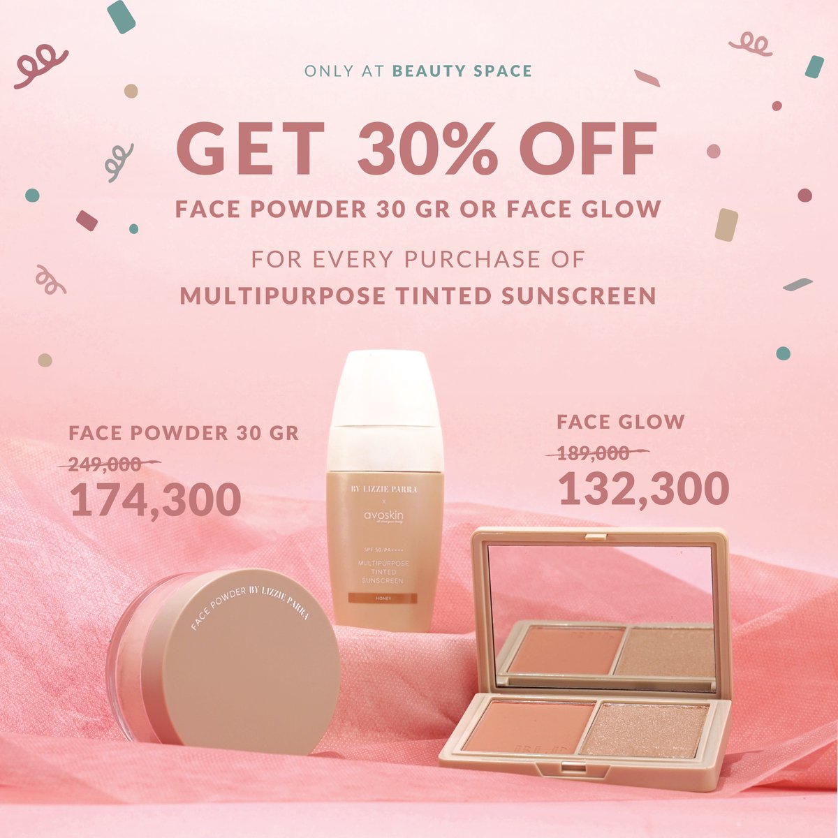 blpbeauty's tweet photo. Nah, buat yang mau beli #MultipurposeTintedSunscreen, sekarang saatnya! Karena kamu bisa mendapat diskon 30% untuk #FacePowderBLP atau #FaceGlowBLP untuk melengkapi complexion makeupmu! https://t.co/kvGo2VTFhQ