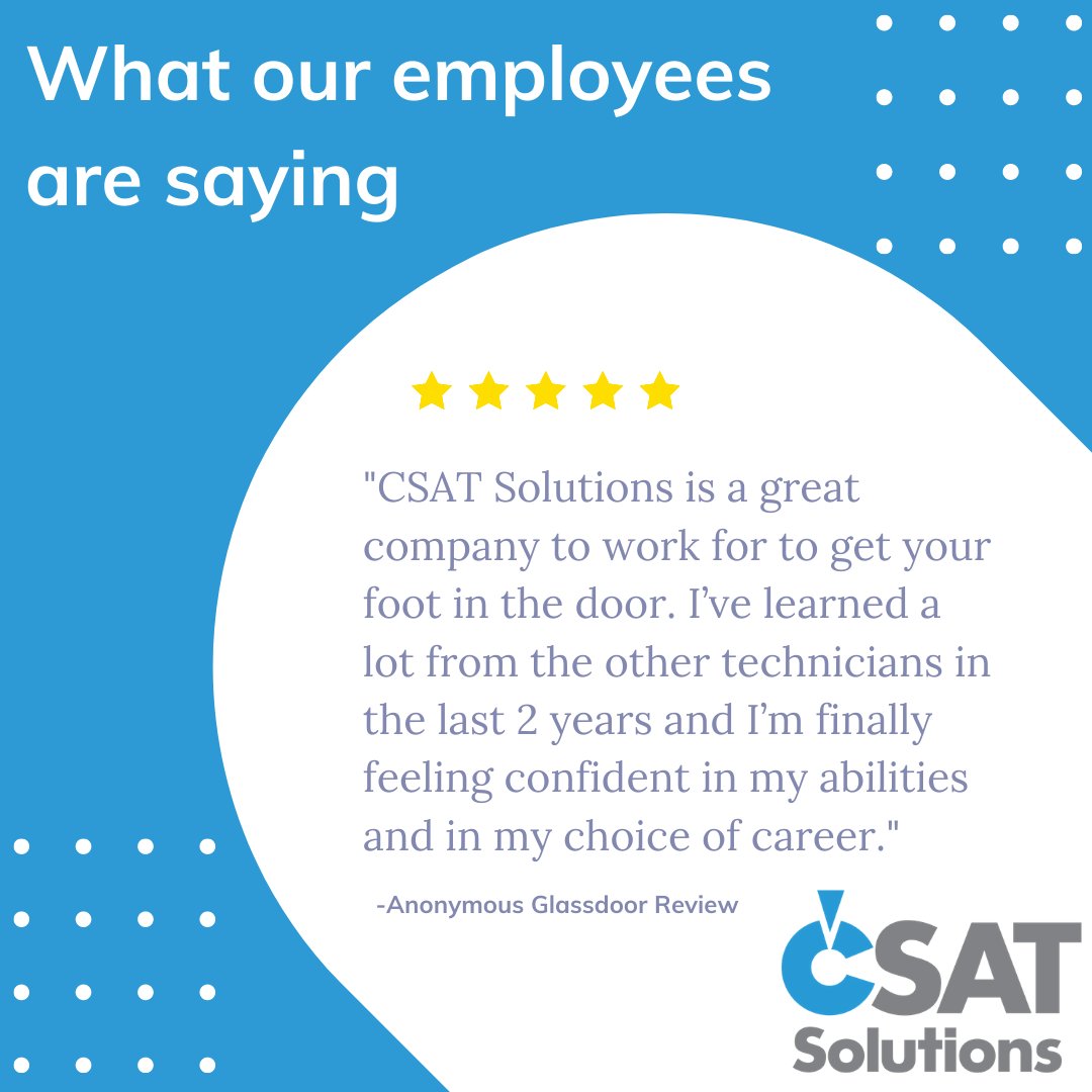 CSAT_Solutions's tweet image. Interested in joining a team that provides complete digital care for people all around the world? View our open positions here: ow.ly/anD650EWXo9

#CSATSolutions #electronicrepair #touchscreenrepair #logicboardrepair #inventoryservices #tabletrepair #laptoprepair