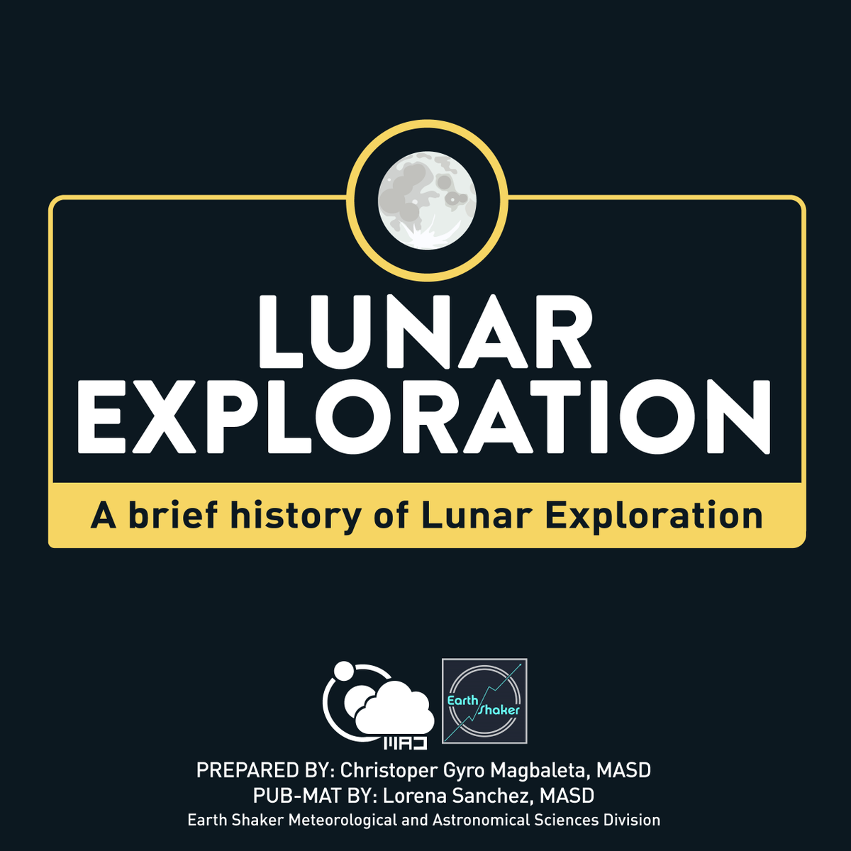 earthshakerph's tweet photo. #AstroEducation | A Brief History of Lunar Exploration

The United States of America and the Union of Soviet Socialist Republic were already sending robots to the Moon even before people stepped on it. https://t.co/nPeVj4ztXY
