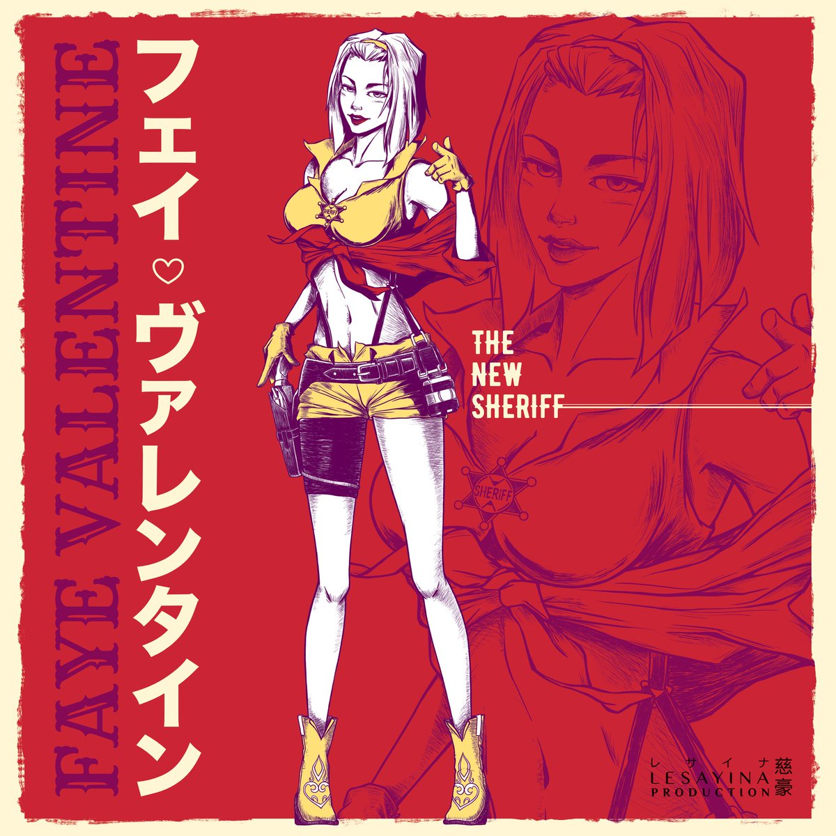 lesayina's tweet photo. cowboy bebop character fanart, Faye Valentine.

#digitalart #digitalillustration #CowboyBebop #animegirl #comics #FANART #mangaart #mangafanart #artontwitter https://t.co/Z2flKtGqOL