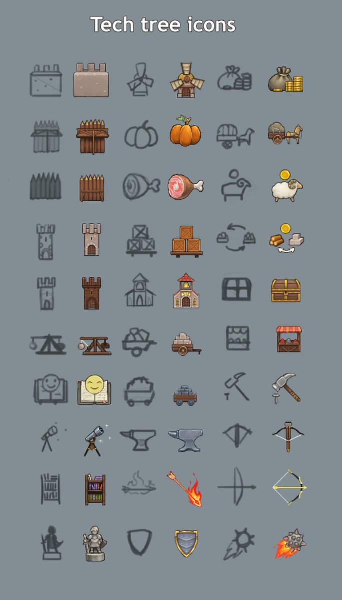 ruslana_rv's tweet image. Art for the upcoming Becastled update 🏰

store.steampowered.com/app/1330460/Be…

#becastled #techtree #pixelart #gameart #digital2d #indiedev #gamedev #uiart #ui