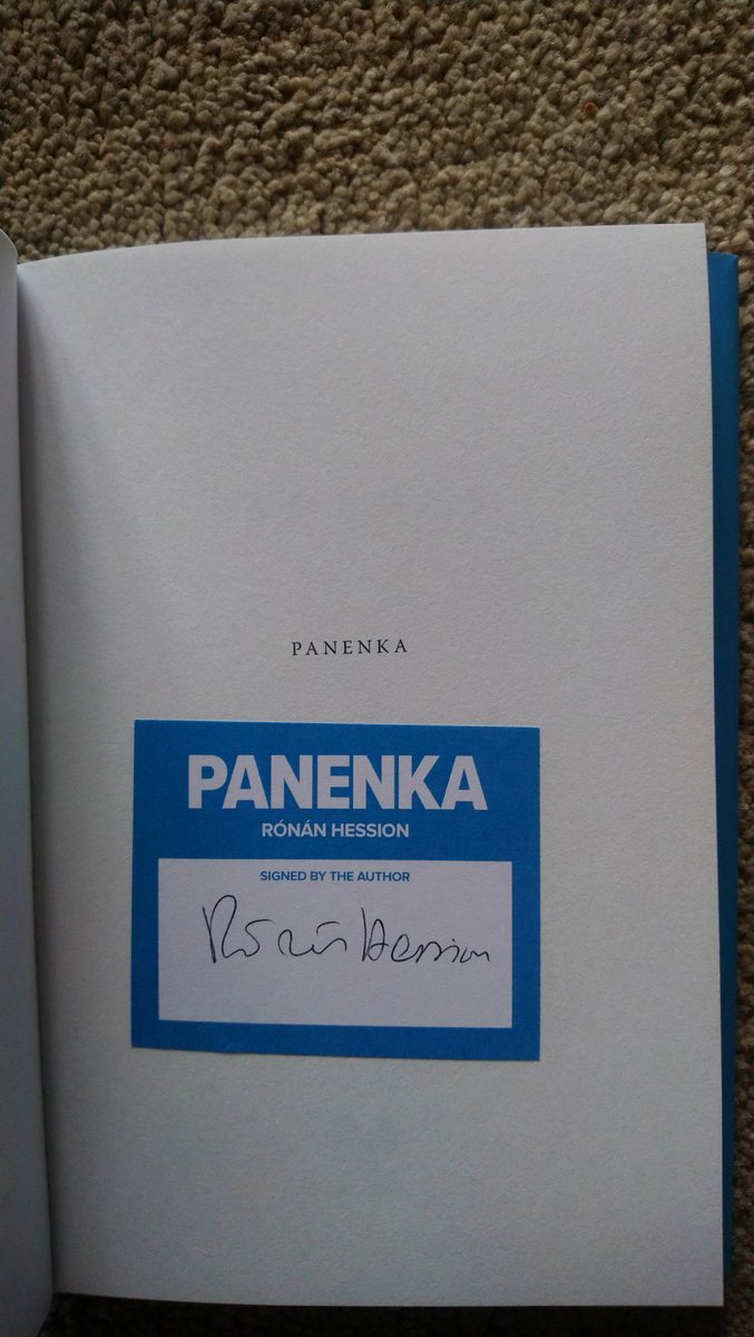 Look what's arrived 😊 😍 #Panenka @MumblinDeafRo @Ofmooseandmen @Waterstones #signedbytheauthor