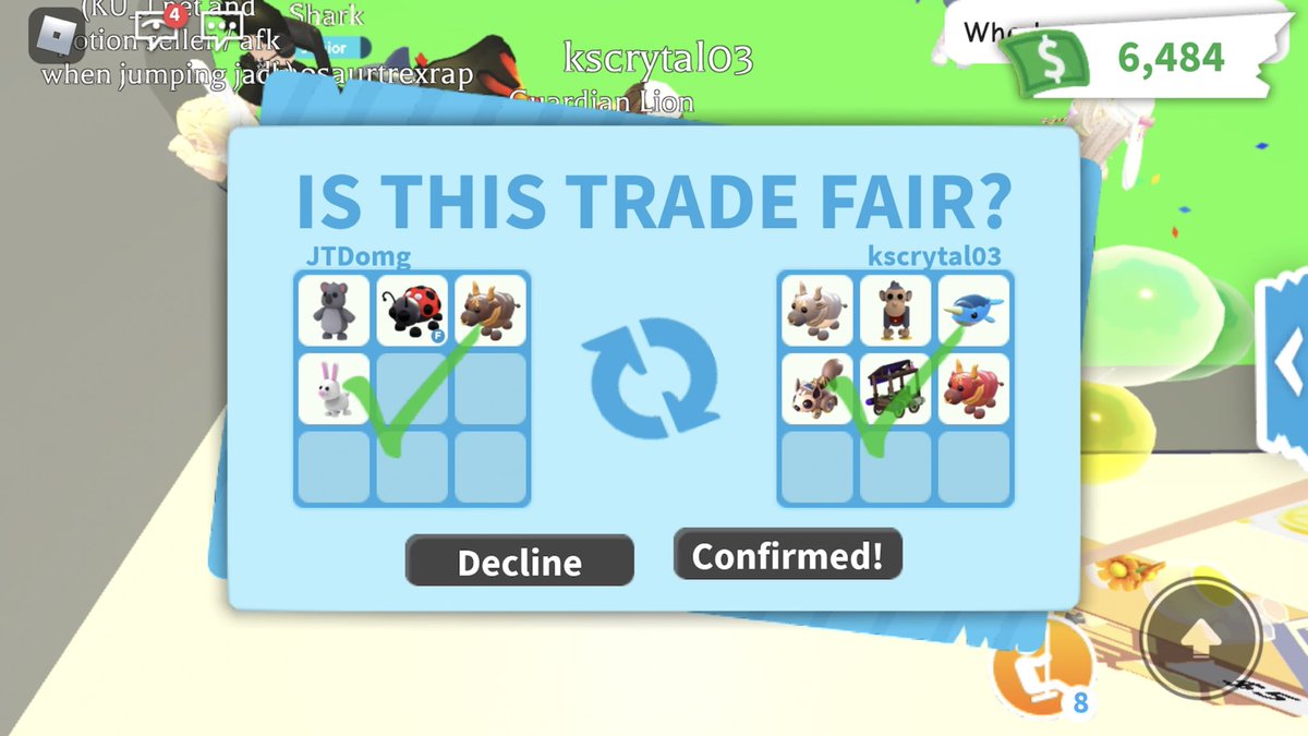 NoraHay4's tweet photo. Is this a fair trade guys I just got this trade and I got hacked https://t.co/LYsdJVsE3x