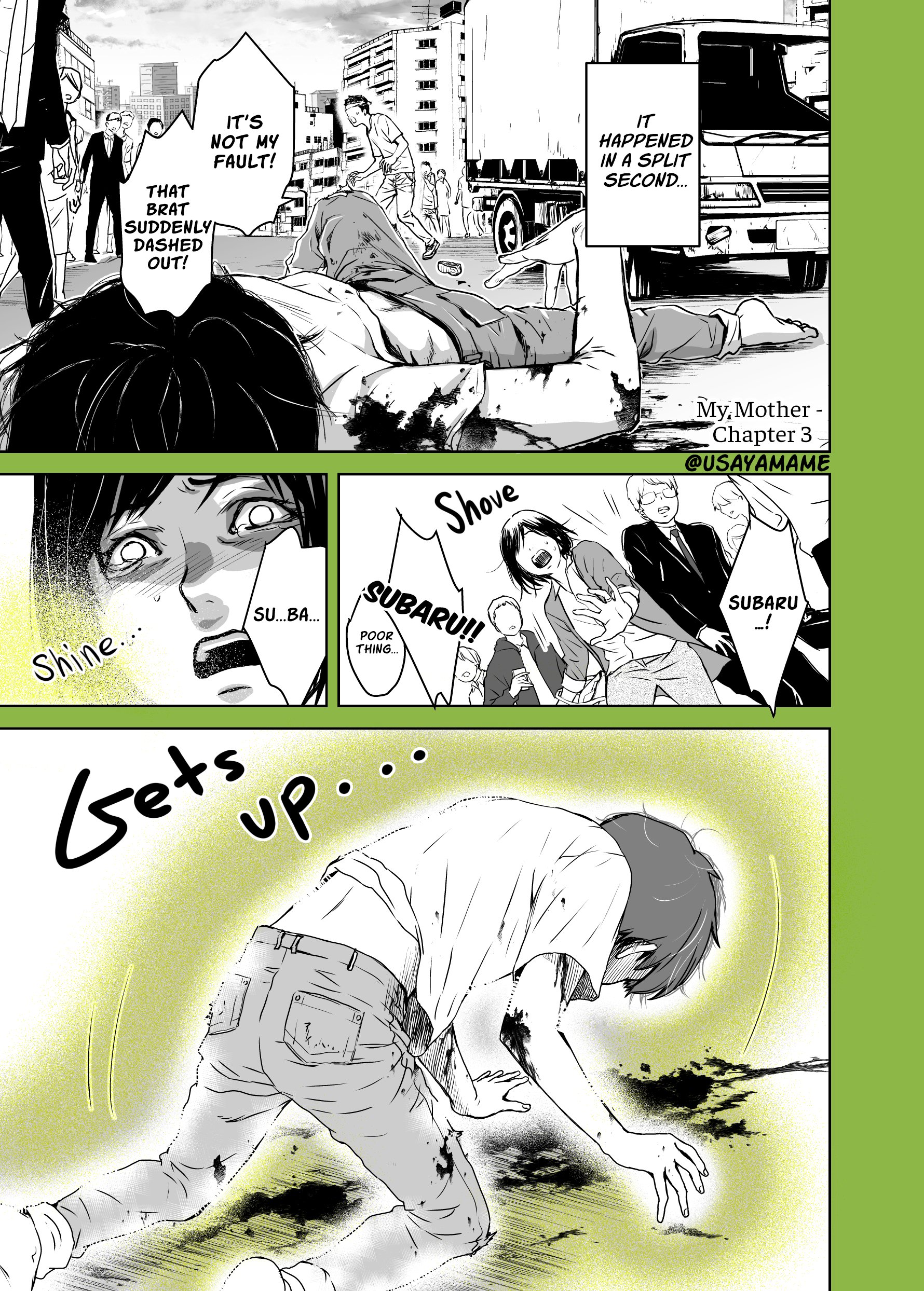 I Am Mom Manga Chapter 3 Red String Translations on X: "A story about a shitty Mom whose body is  taken over by an Alien. [My Mother] Chapter 3 Original Art by @usayamame  Translated by @winecupimmortal Let's keep