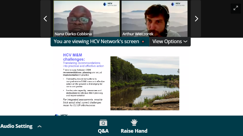 HCVNetwork's tweet photo. #HCV managers find it challenging to meaningfully translate recommendations into actions if they don't have the right in-house expertise - Nana Darko Cobbina @proforest #HCVSummit #SharedValues. https://t.co/r6GhYBVhHF