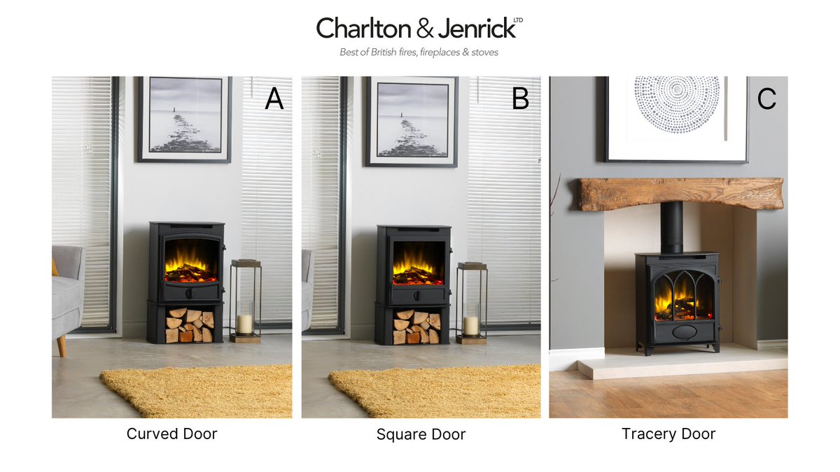 cJfires's tweet image. Our Electric Stove range is available with three door options, curved, square, or tracery.

Which is your favourite? Let us know below 👇

Alternatively, see the full range here- charltonandjenrick.co.uk/products/elect…