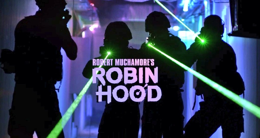 RobertMuchamore's tweet photo. Only five weeks until the release of Robin Hood III: Jetskis, Swamps &amp; Smugglers.
FOLLOW me and RETWEET this post by Monday 7th for your chance to win a signed copy of my first two Robin Hood books, plus goodies. https://t.co/l4V88LFmCY