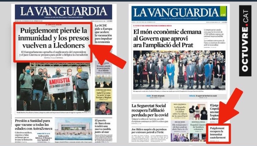 miriamnoguerasM's tweet photo. Exemple de mitjà DE PART, no neutral.

Via @OctuvreCAT https://t.co/cuajvKW2HJ