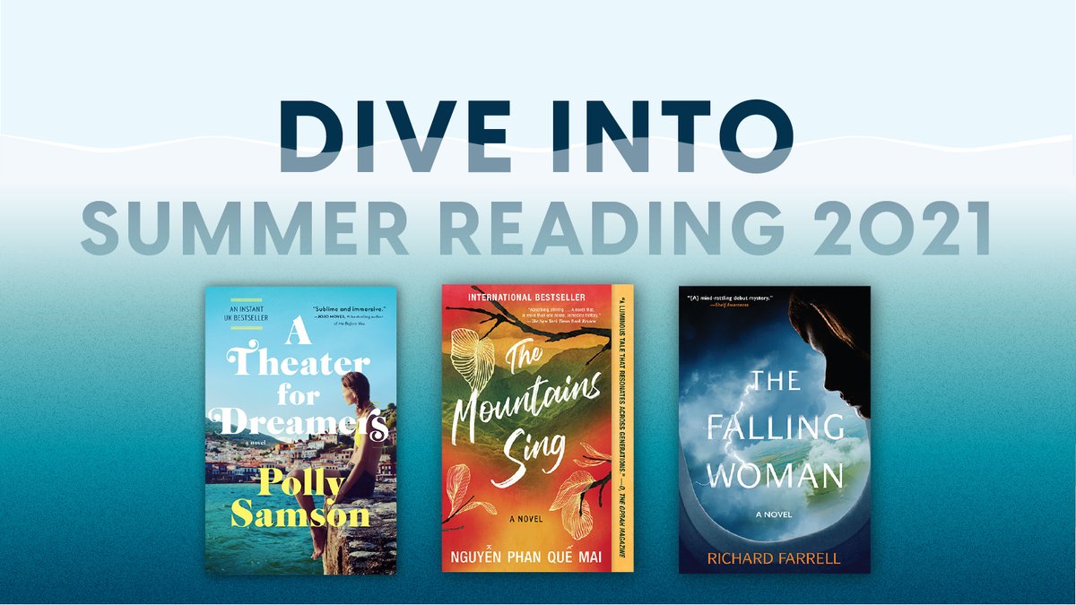 AlgonquinBooks's tweet photo. Dive into immersive historical fiction with #ATheaterforDreamers by @PollySamson, #TheMountainsSing by @nguyen_p_quemai and a page-turner with #TheFallingWoman by @RJFarrell28. Enter for a chance to win three 3 + 7 more great summer reads: https://t.co/BpowsfFfeJ
 #summerreading https://t.co/xQxliEgICf