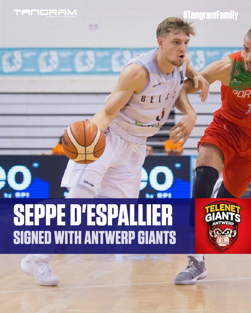 Tangram Sports (@tangramsports) on Twitter photo After four great years in Leuven <a href="/leuvenbears/">Leuven Bears</a>, Seppe D'Espallier <a href="/SeppeDespallier/">Seppe D’Espallier</a> joins Antwerp <a href="/antwerpgiants/">WINDROSE GIANTS 🅰️</a> with a three-year deal.
Good luck with the Giants, Seppe! 🇧🇪👏
#FollowYourDreamsWithUs After four great years in Leuven <a href="/leuvenbears/">Leuven Bears</a>, Seppe D'Espallier <a href="/SeppeDespallier/">Seppe D’Espallier</a> joins Antwerp <a href="/antwerpgiants/">WINDROSE GIANTS 🅰️</a> with a three-year deal.
Good luck with the Giants, Seppe! 🇧🇪👏
#FollowYourDreamsWithUs