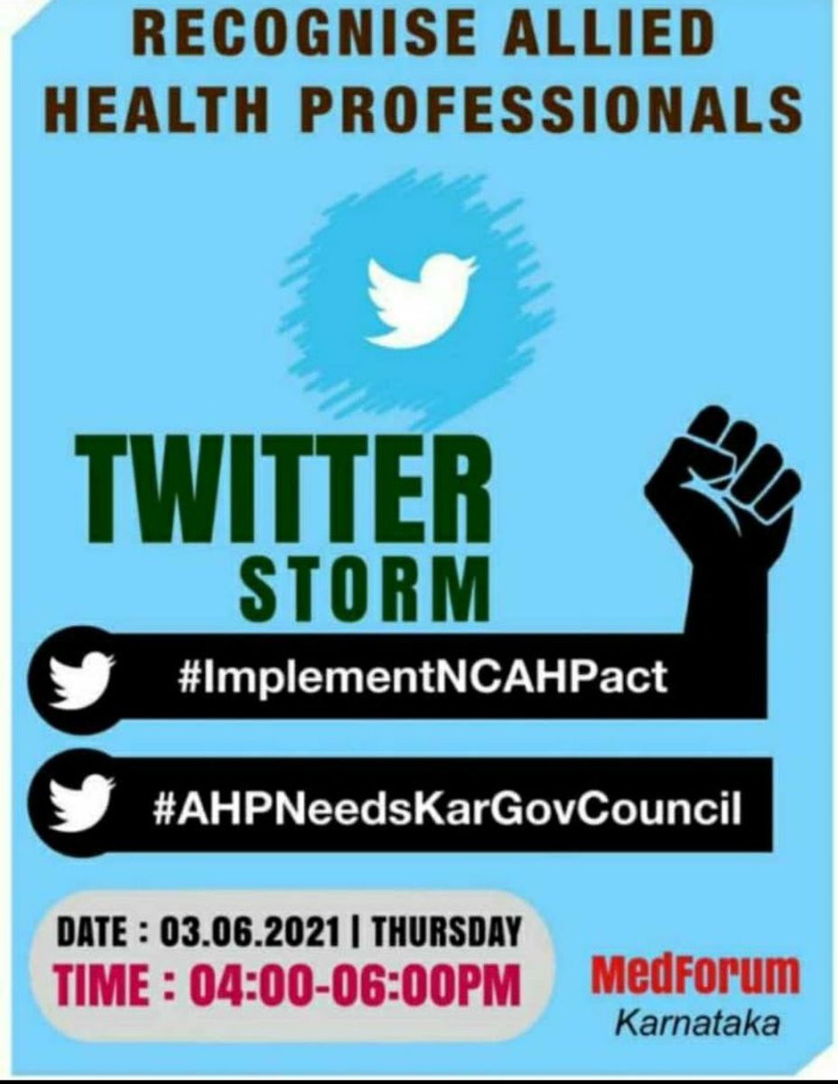 reshmasusanjoy's tweet photo. Paramedics play a critical role in providing good health to the society.
They are working day and night even during the pandamic and other disaster..
Their work must be recognised.
Paramedics need an official  registration council.

#ImplementNCAHPact
#AHPNeedsKarGovCouncil https://t.co/RyqIxwuLqV