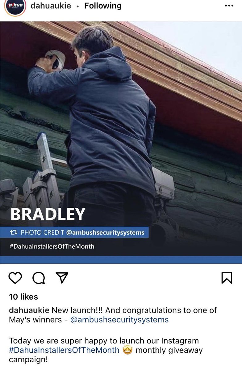 AmbushSec's tweet photo. Pleased to announce we have won Dahuaโs Installer of the Month competition for May! Thanks guys!๐๐๐๐ป
.
.
.
.
.
.
.
#ambushsecurity #securityprofessionals #securitycompany #securitybusiness #cybersecurity #homesecurity #safety #protection #securitysolutions #videosurveillance https://t.co/adyL989WkN