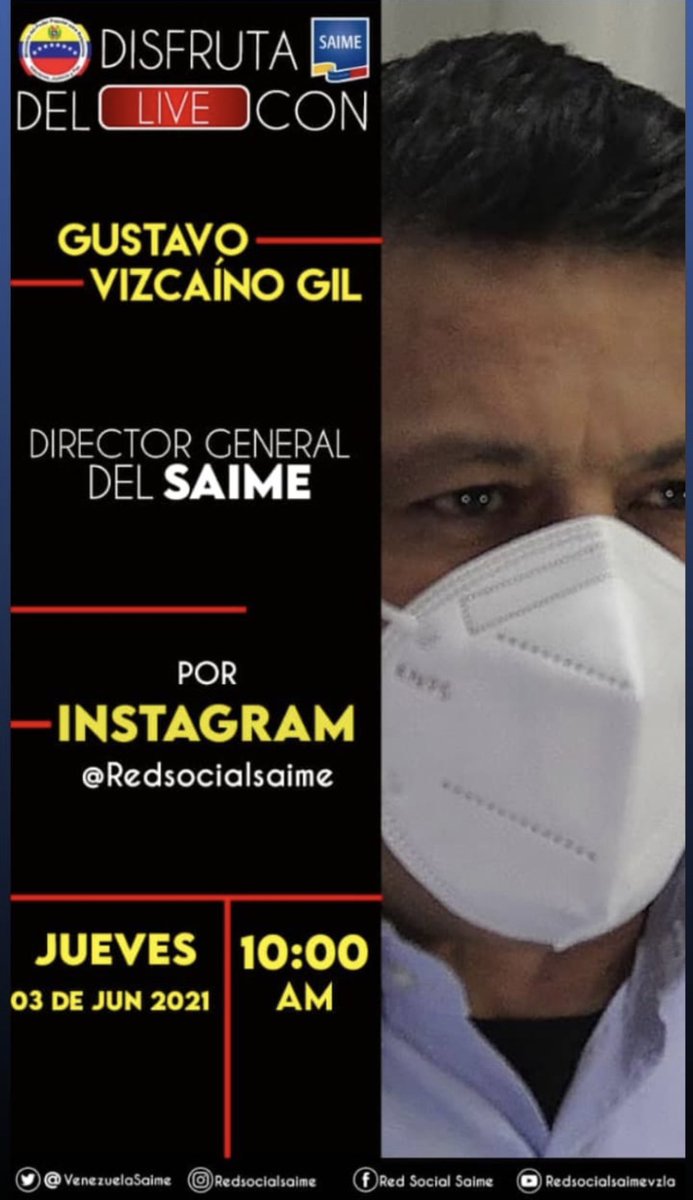 mccoam's tweet photo. Quieren una campaña digital válida #saime hoy a las 10am por Instagram dará #Vizcaino una entrevista. Participa
❌ Sin insultos
✅ Escriba desde ya su mensaje (Redáctelo e ingrese y cópielo)
#️⃣ use el hashtags #Yacaptacoondedatos #Nomasreprogramacion
🙋🏼♀️ No soy SAIME https://t.co/EiUtRI1Wme