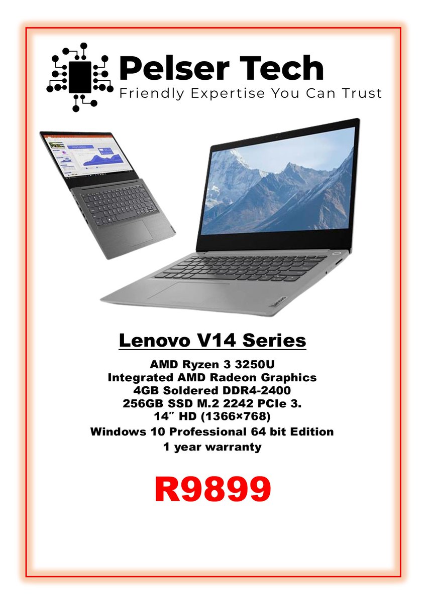 LtdPelser's tweet photo. Lenovo Laptops Available at Pelser Tech 

Get Yours Here --> https://t.co/IIzr0bPLPB https://t.co/EaEnCJFN3W