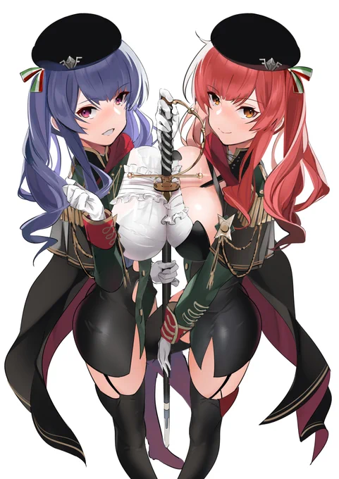 33隻目 #ザラ 34隻目 #ポーラ 
#アズールレーン  
#AzurLane   
#碧蓝航线 
#アズレン100キャラ描く 