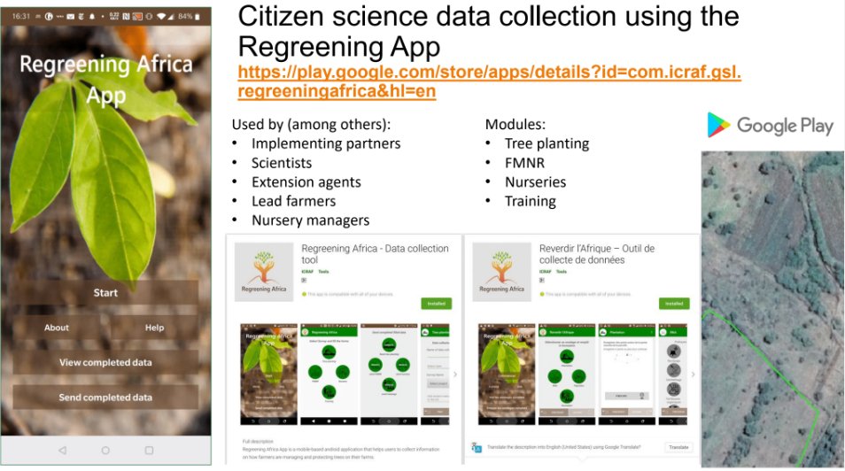 TheLandAlliance's tweet photo. The #RegreeningApp is instrumental in assessing #soil and #ecosystem health such as soil carbon monitoring and biodiversity. The app transmits real-time data from #farmers to ensure continuous technical support & long-term monitoring of the #restoration activities. #GLFAfrica https://t.co/jXZ0WtuAoc