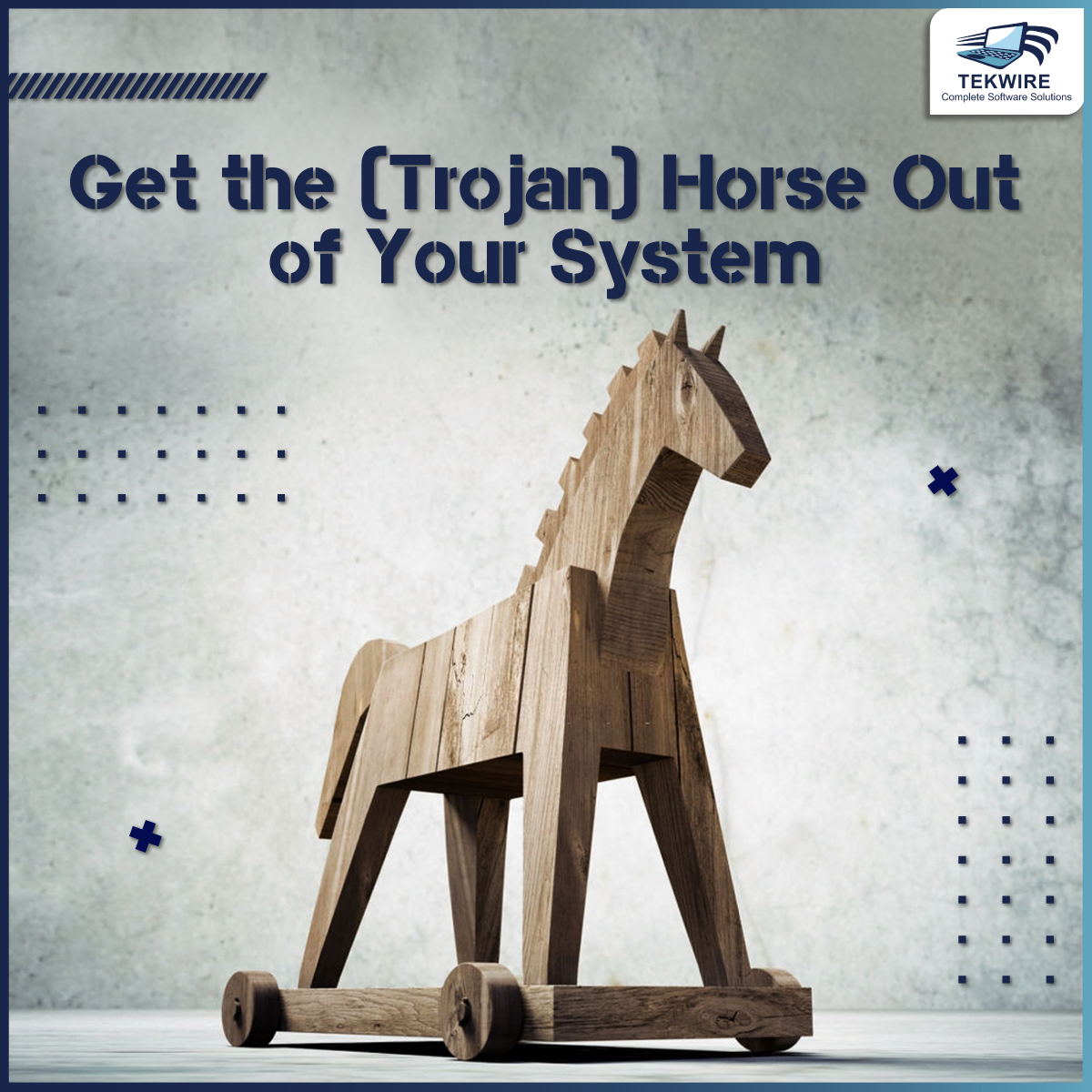 Tekwire1's tweet photo. A #trojanhorse is a type of malware that looks harmless to users. However, once downloaded, it infiltrates your system &amp; opens a backdoor for hackers to take control of your device. Once it's on your system, it can download malicious software for achieving its purpose. #data https://t.co/1ZFrO1TVs4