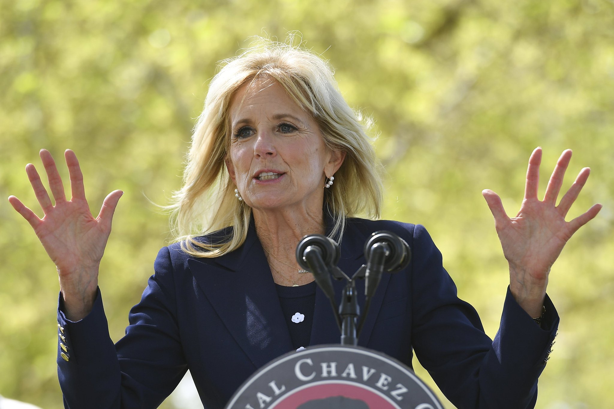 Happy 70th birthday to First Lady Jill Biden!  : Mandel Ngan/Pool via AP

 