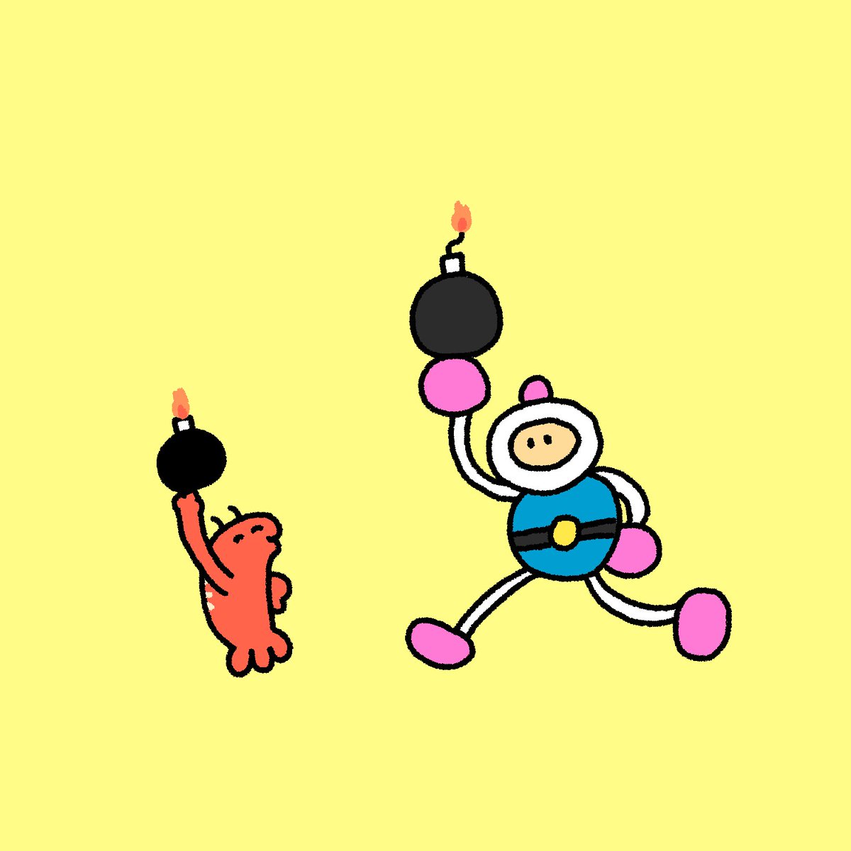 「ボンバーマンやるからみんなよかったら参加してね💣

https://t.co/」|伊豆見のイラスト