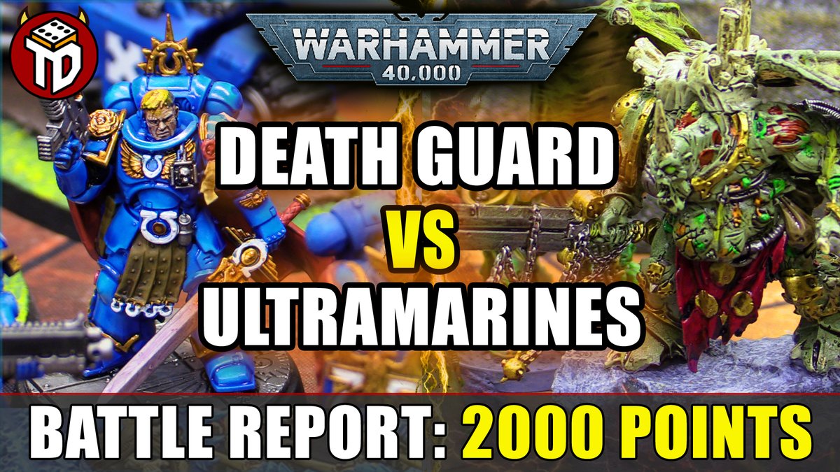 TableTop_Devils's tweet image. Another week, another battle report. This time it was the #Ultramarines and the #DeathGuard who graced our battle bunker. Click the link below to enjoy the 2000 point #battlereport on our YouTube channel.
youtu.be/VTD0Hlu0PVs

#warhammer40k #warhammer #40k #warhammercommunity