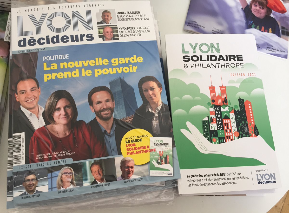 Le 16e numéro de <a href="/LyonDecideurs/">Lyon Décideurs</a> est désormais disponible dans tous les kiosques de la région lyonnaise.
Au sommaire notamment : notre dossier sur la nouvelle garde politique dans la région lyonnaise. Un numéro vendu avec notre hors série RSE : Lyon solidaire et philanthrope.
