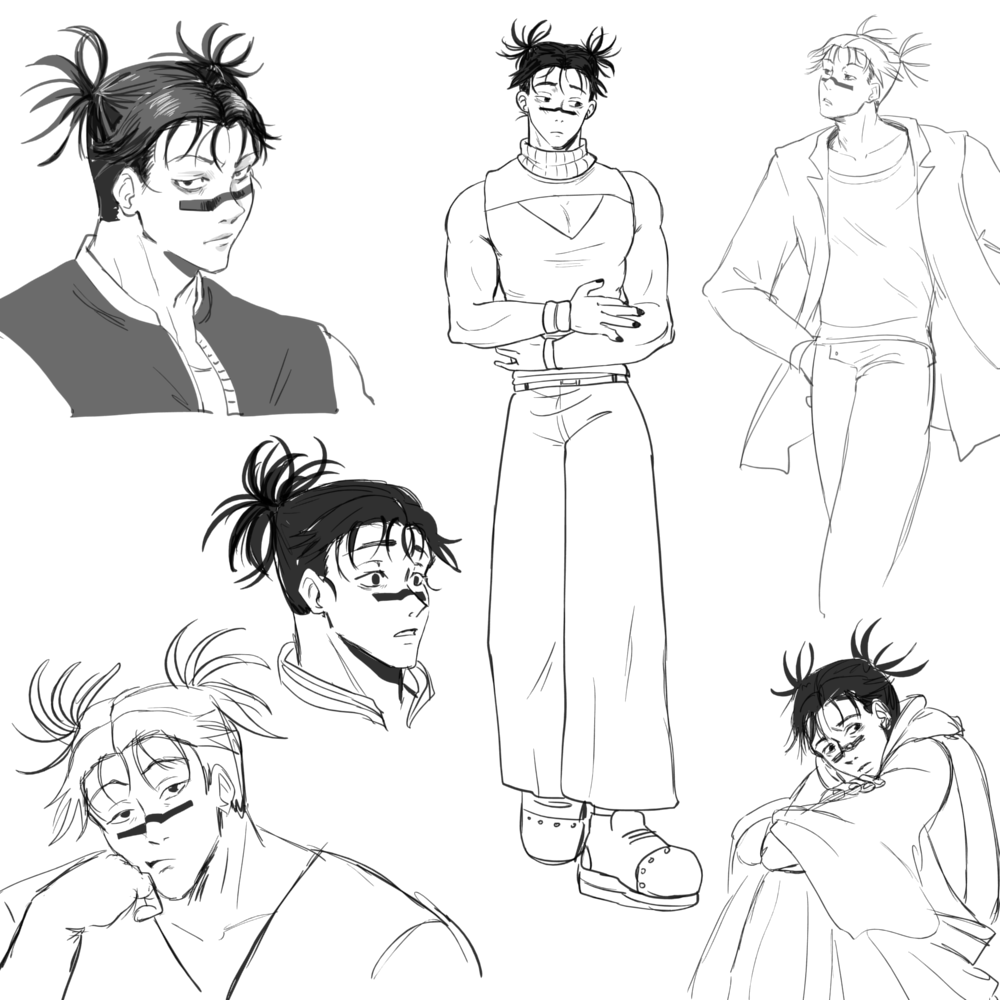 Released Choso doodles from previous month~ 