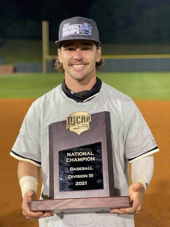FansBsbl's tweet photo. Congrats to former Panther @jacob17johnson &amp; @TJCBaseball on winning the 2021 National Championship! https://t.co/DA4TYj4pyU