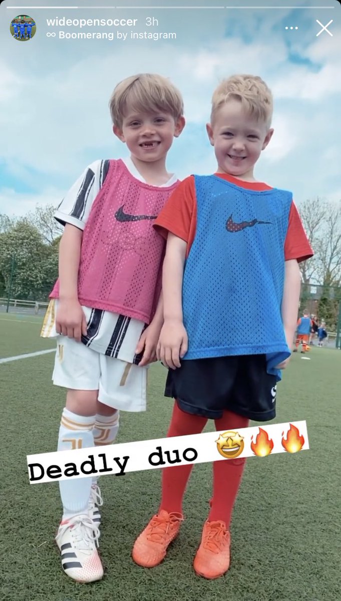 JGadsden1979's tweet photo. It maybe half term but the boys are inseparable 😆🥰 ⚽️ #soccercamp @HazlewoodCPS @wideopensoccer https://t.co/vm2uPU9ZtA