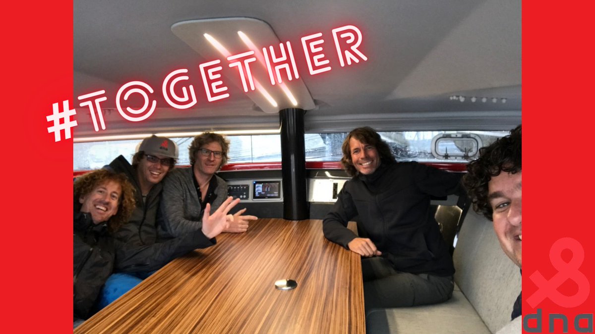 SailingDna's tweet photo. Ah, a #Throwback in the year 2017: were being together with your sailing #friends was just a normal thing. This was on the G4 #foiling #catamaran, designed and build at our #shipyard #staystrong and safe: good times are coming and we’re getting there #together!  #TBThursday https://t.co/78cLOeWC8k