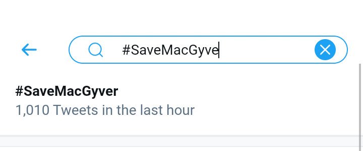 We're pretty active at this hour!

Keep tweeting guys!
#SaveMacGyver