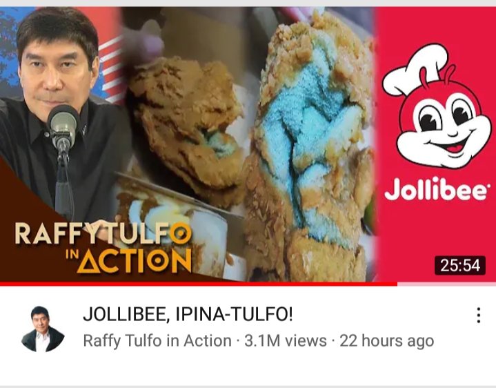 journ_rain's tweet photo. Many say this is "sabotage”?Customer complaining abt ‘fried towel’ go to Tulfo? Inconsistent statements, criticized. 1st for public awareness, then suddenly said 'get an attorney to discuss what she can get' &amp; last, said that she was only thnking abt his child's health.#Jollibee https://t.co/A1Q1cHUTfc