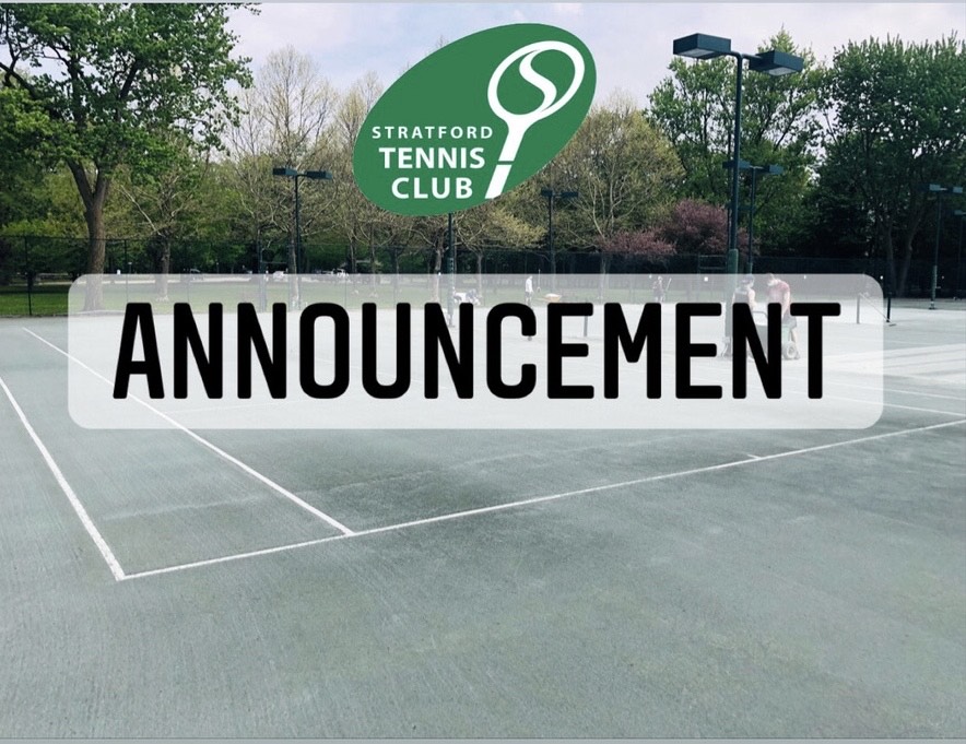 Winter tennis anyone?!  
The Stratford Tennis Club Board of Directors are pleased to report that we are in talks with a company called Tennis Clubs of Canada about providing us with winter tennis on our courts beginning in Fall 2022! More info to come in July #stratfordtennisclub